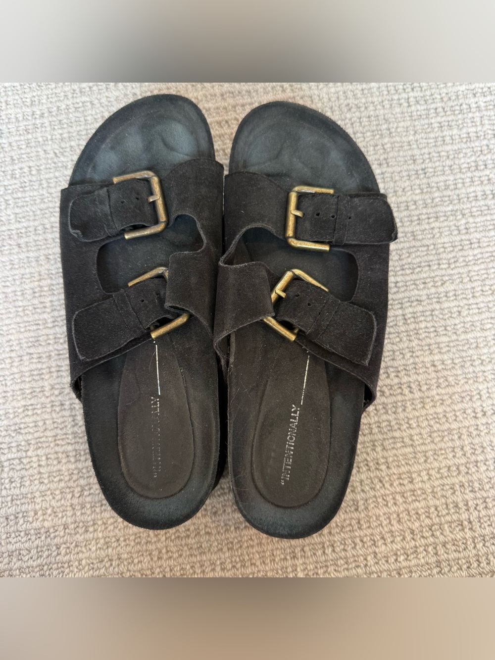 Intentionally Blank Cooper-2 Platform Slide Sandals